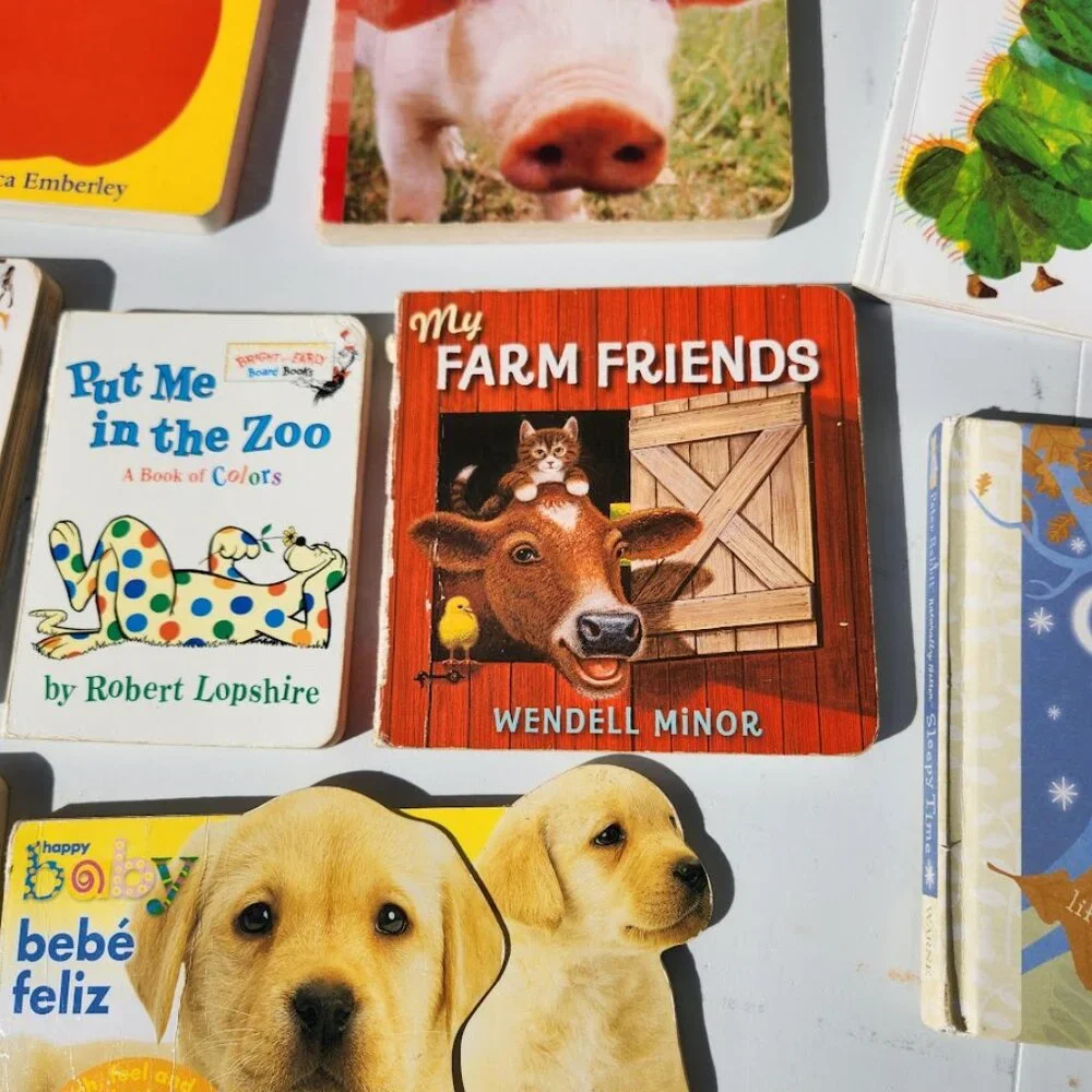9 Baby Toddler books book bundle Lot Set Very Hungry Caterpillar Animals Dog Pup
